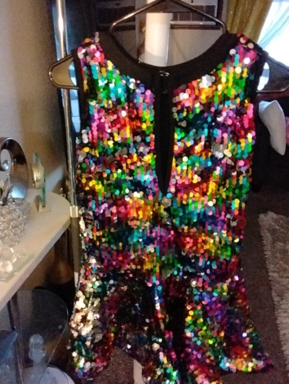 Revolution Multicolor Sequin Midi Dress - Picture 2 of 4